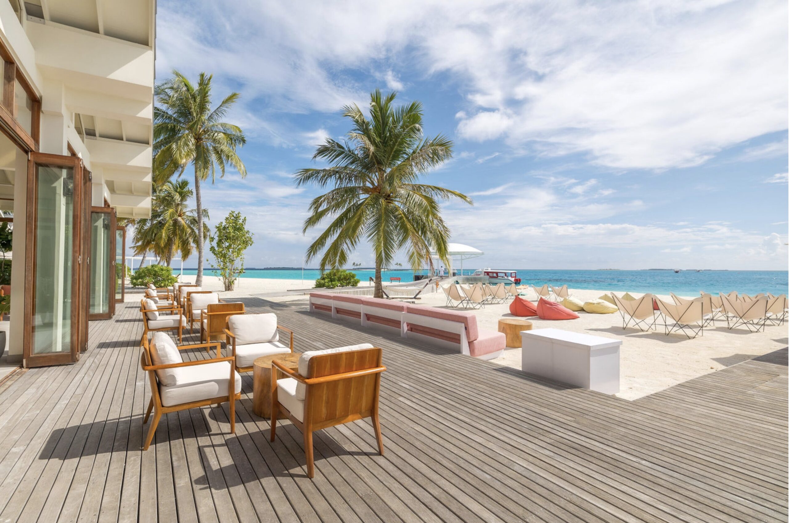 Maldives local island beach and island accommodation